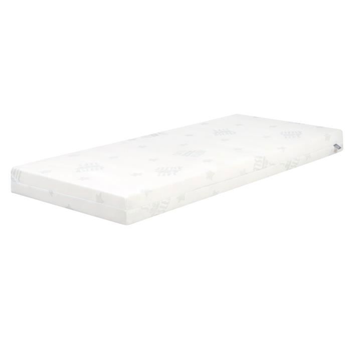 Colchón para cuna - ROBA - safe sleep® - 60 x 120 cm - Espuma transpirable - Enrollado y con funda extraíble - Blanco