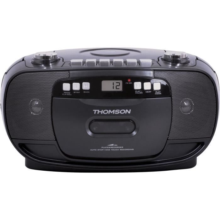 THOMSON RK200CD - Lettore CD/cassette portatile con radio - Nero