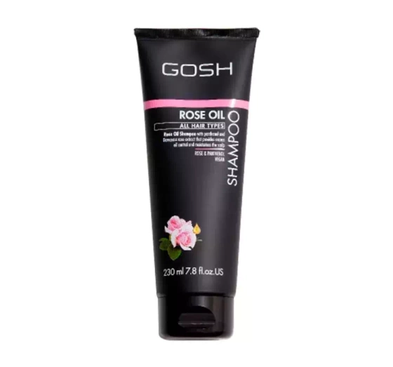 Gosh Rose Oil wegański szampon do włosów przetłuszczających się 230 ml