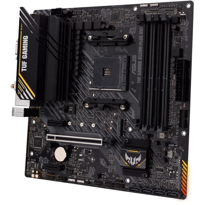 Scheda madre - ASUS - TUF GAMING A520M-PLUS WIFI - AMD A520 - Socket micro ATX AM4