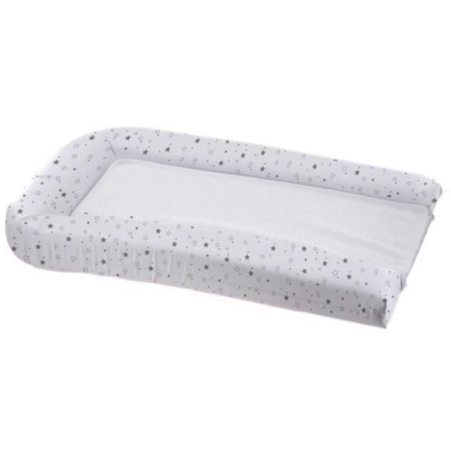 Cambiador con esponjas extraíbles - blanco/gris - 42 x 70 cm