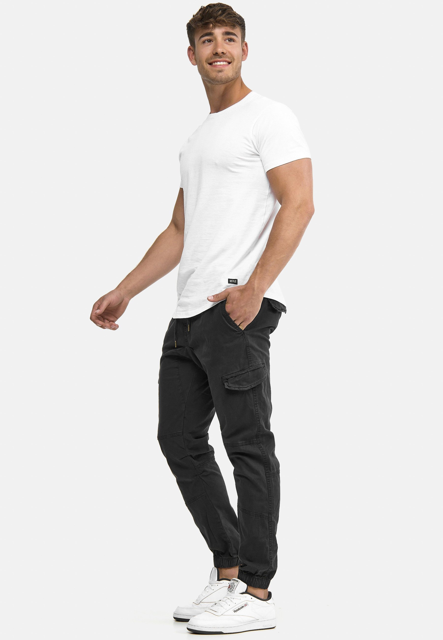 INDICODE JEANS LEVI - Cargobroek - zwart