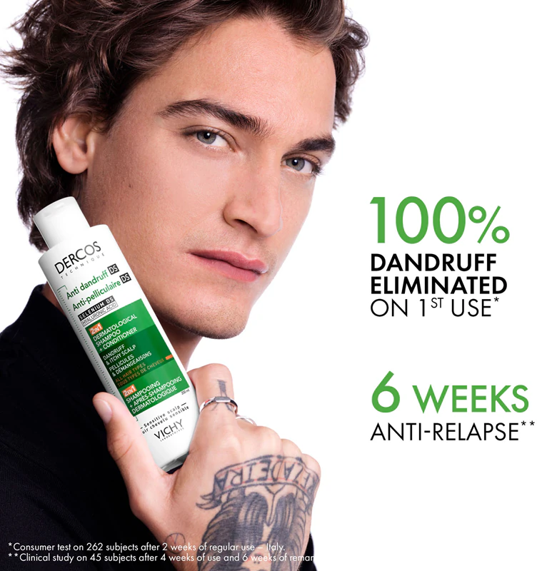 Vichy Dercos Anti-Dandruff šampón a kondicionér proti lupinám 2 v 1