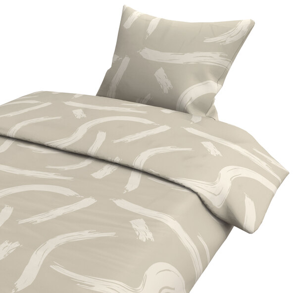Mako satin bed linen, NG, beige
