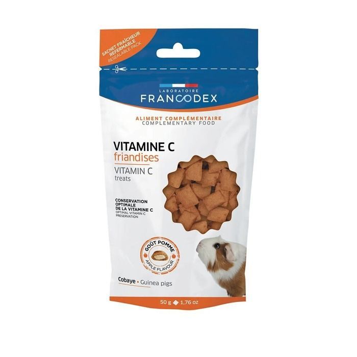 Golosina - FRANCODEX - Vitamina C - 50 g - Cobaya - Adulto