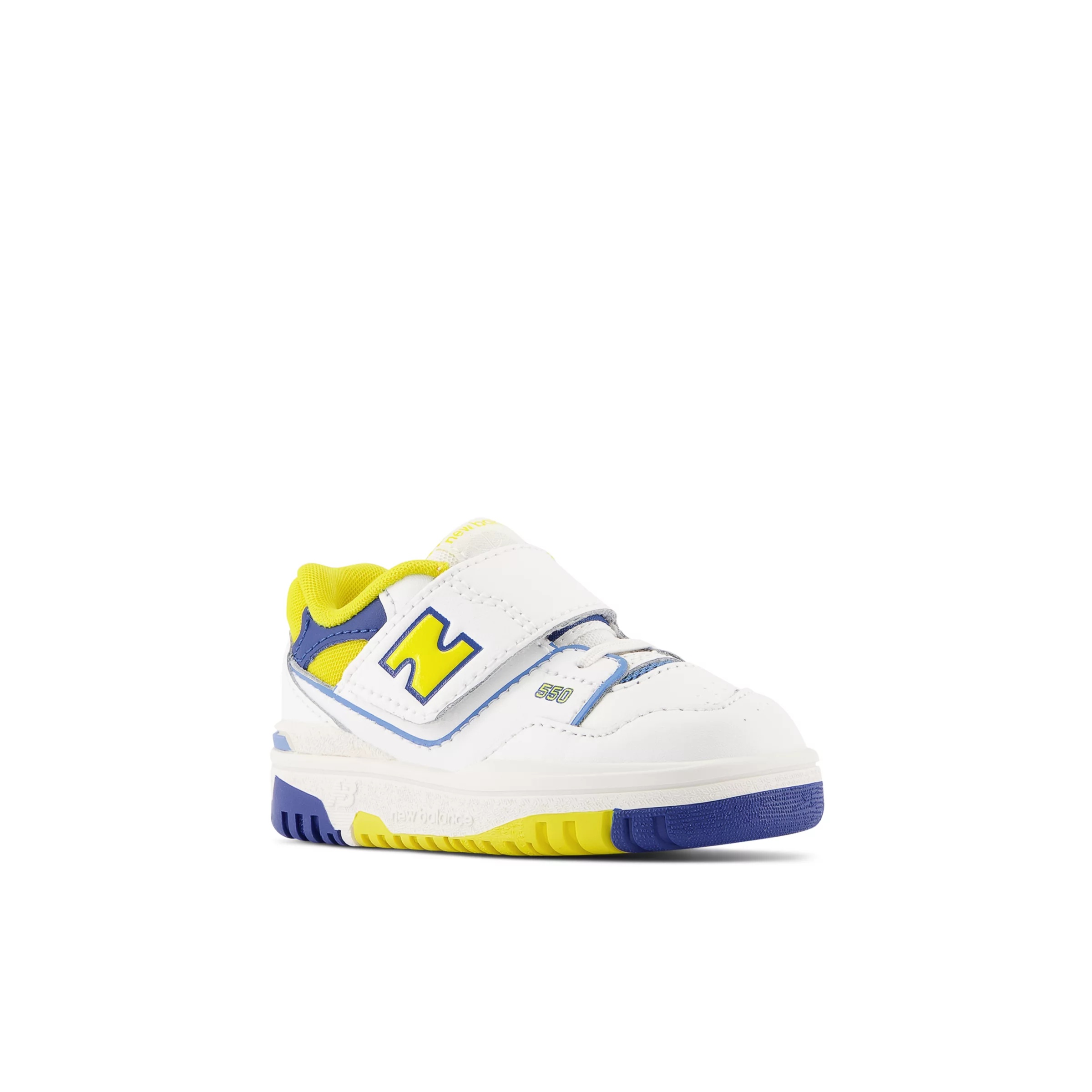550 Bungee Lace with Top Strap White con honeycomb e heritage blue