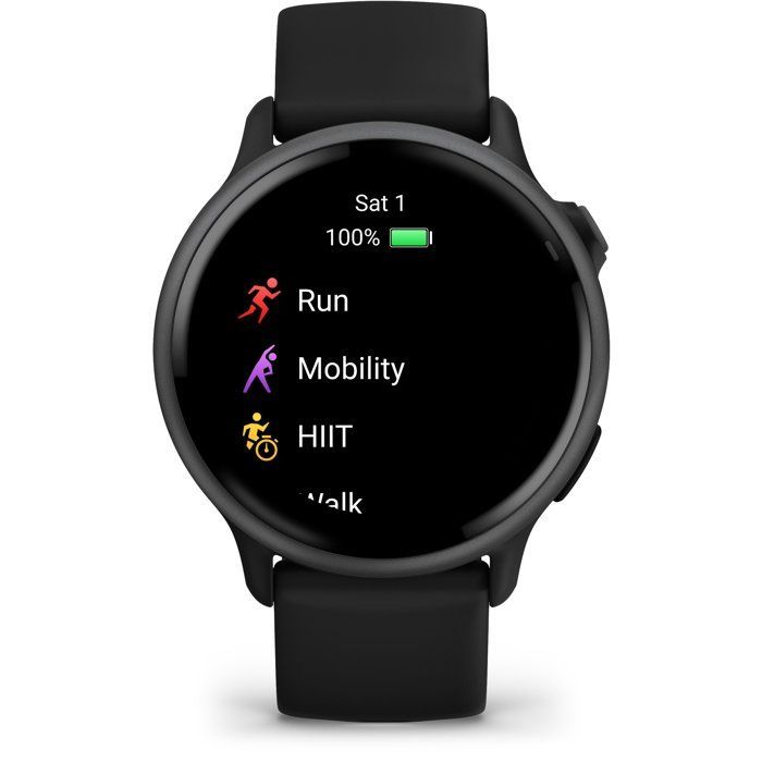 Garmin Vivoactive 6 Smartwatch - AMOLED Display - GPS - Black/Dark Gray