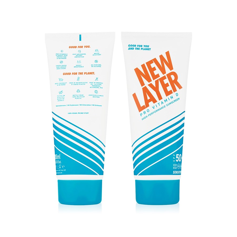 NEW LAYER Pro Vitamin D High Performance Sunscreen SPF 50+ Sensitive