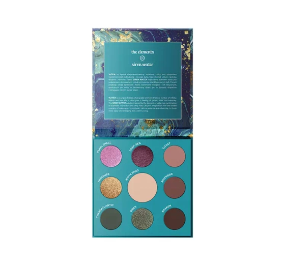 Claresa Siren Water paleta cieni do powiek 12 g