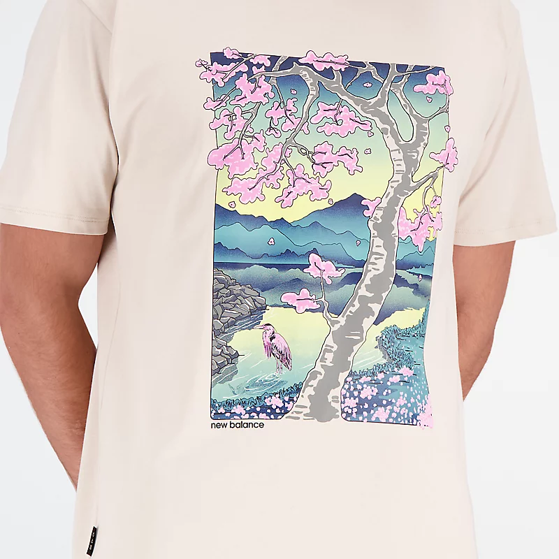 Herren Kurzarm-Baumwolljersey mit AT-Grafik - TIMBERWOLF