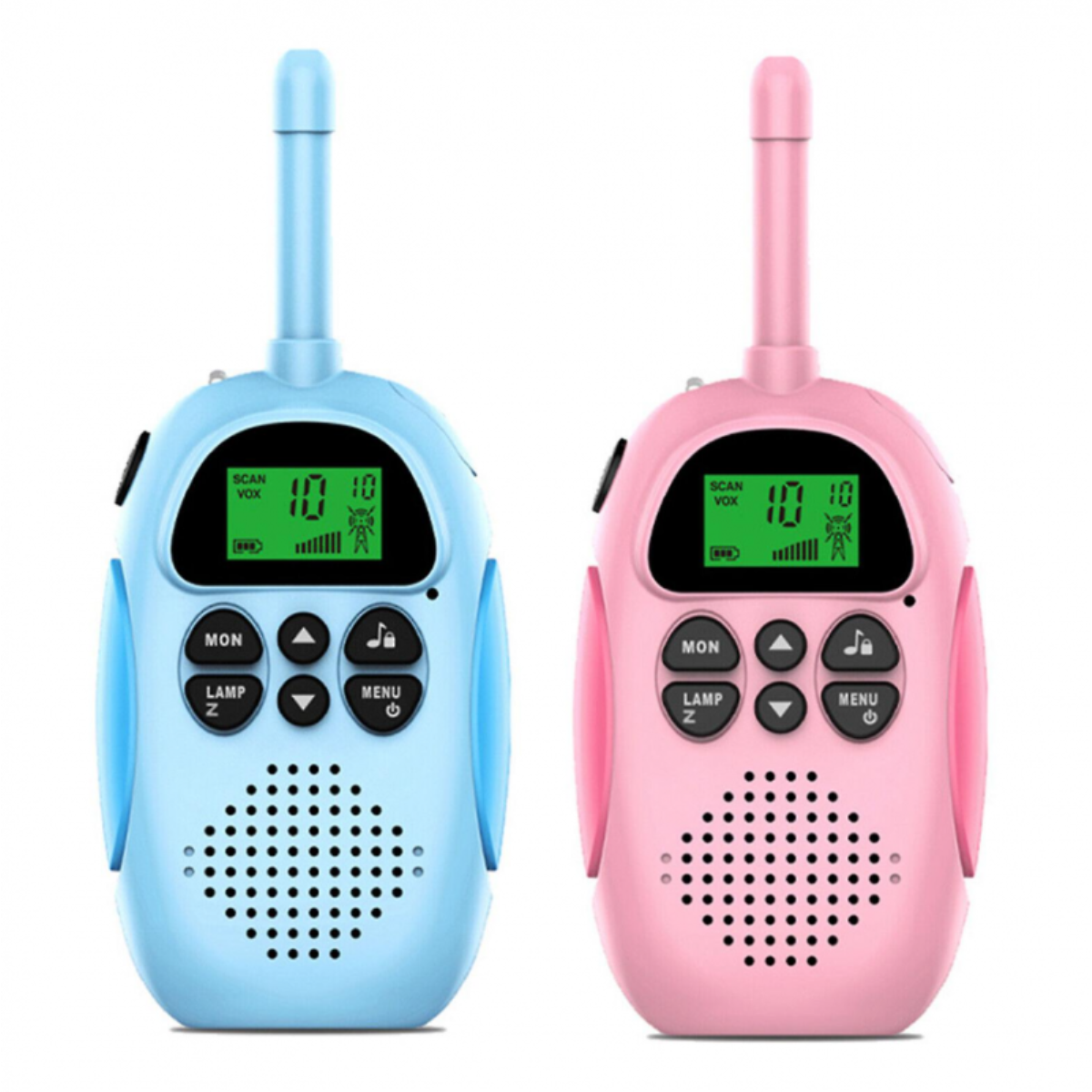 Talkie-walkie sans fil rechargeable Smartek, portée jusqu'à 3 km (lot de 2)