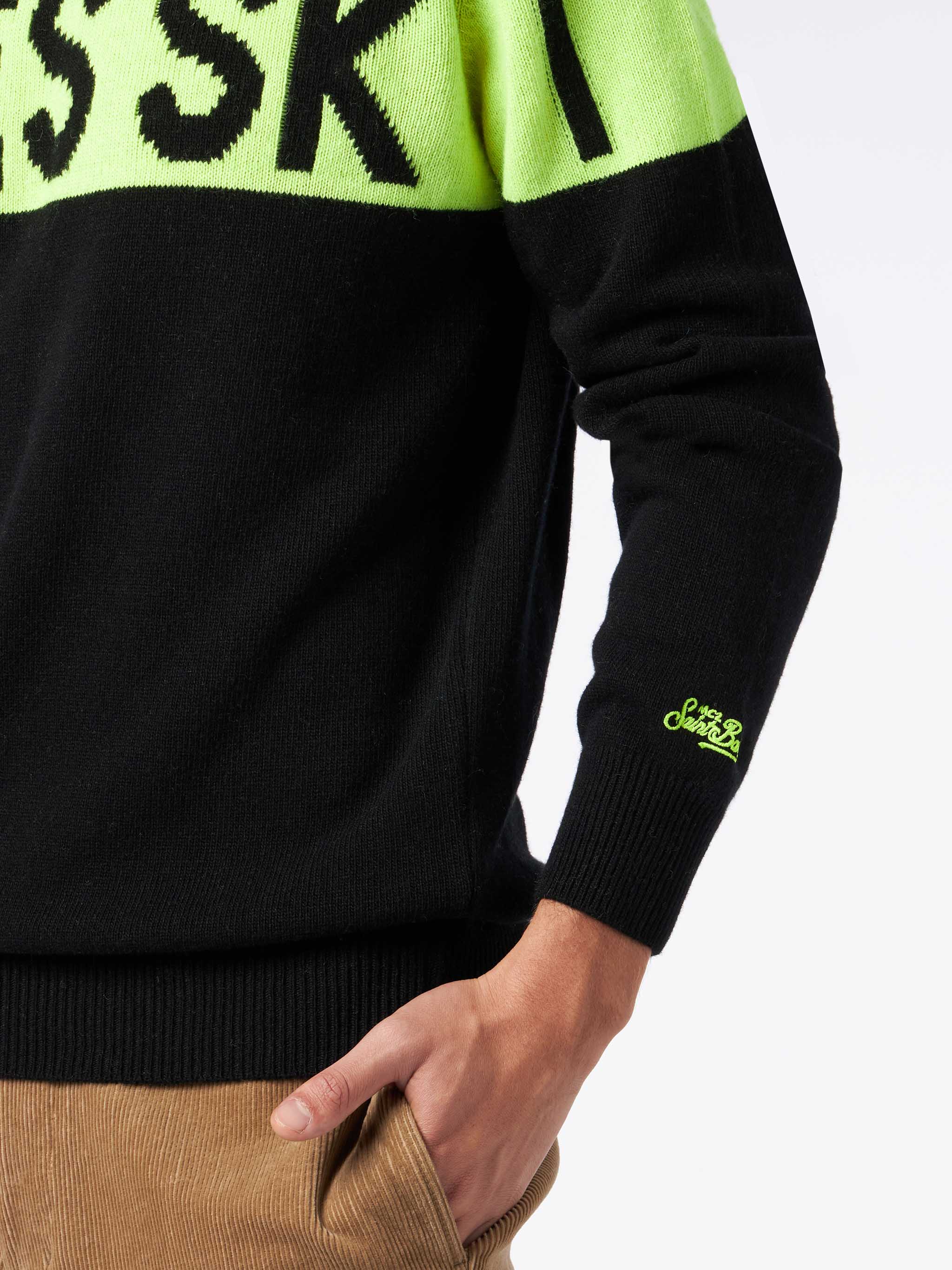 Après Ski herentrui met jacquardprint en ronde hals