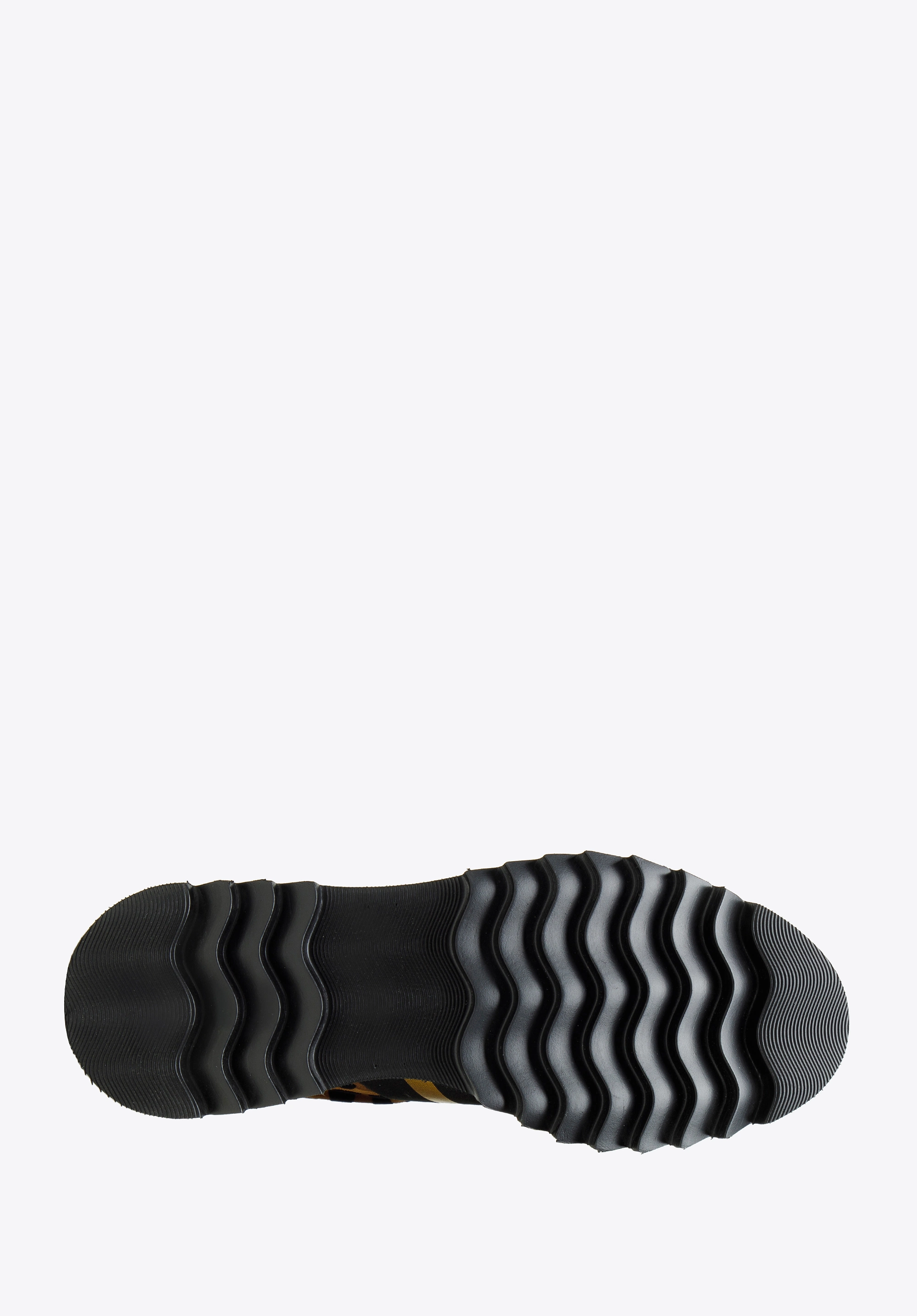 Damskie sneakersy zamszowe w zwierzęcy wzór brązowo-czarne