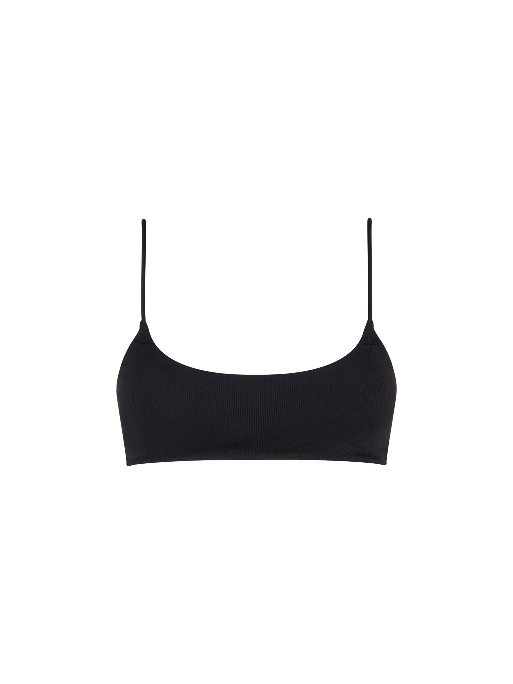 Top tipo bralette acanalado Judy Black