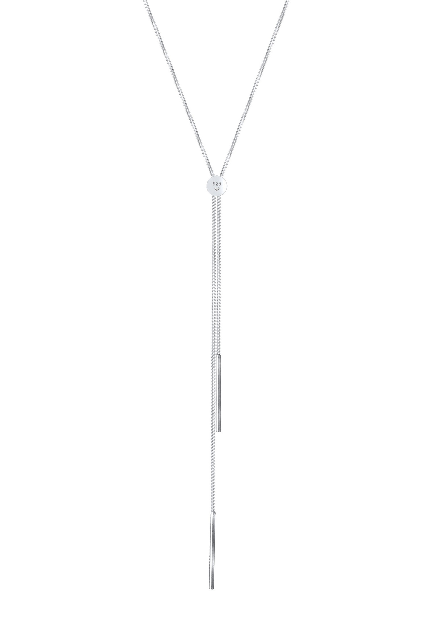 Elli Femmes Chaîne en Y Géo Bâton Basique Tendance Blogueur en Argent Sterling 925