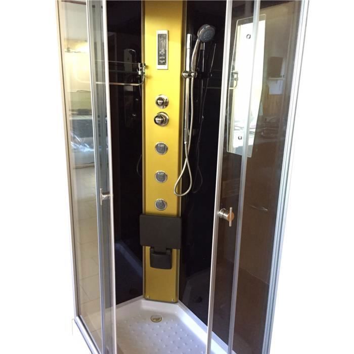 Portofino 100 x 70 cm Hydromassage Shower Cabin for Spa Bath and Massage, 5mm Glass, Exactly as Pictured! Faucet Included