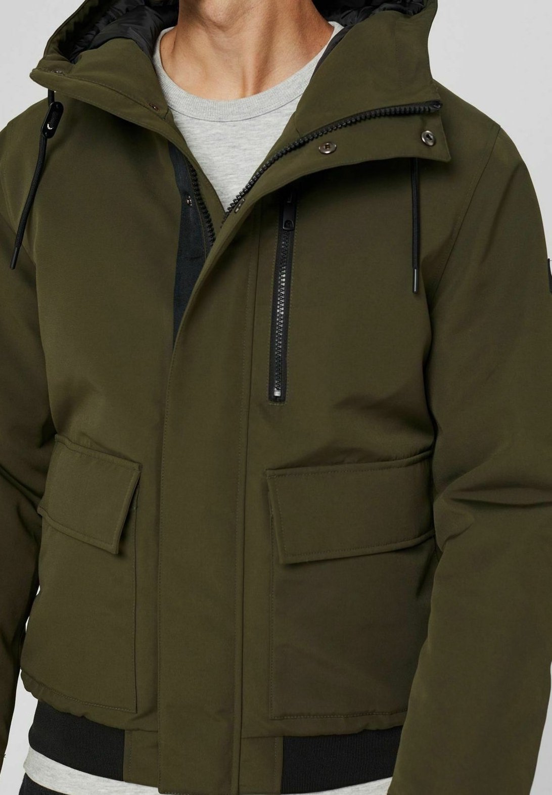 Esprit winterjas - metallic groen