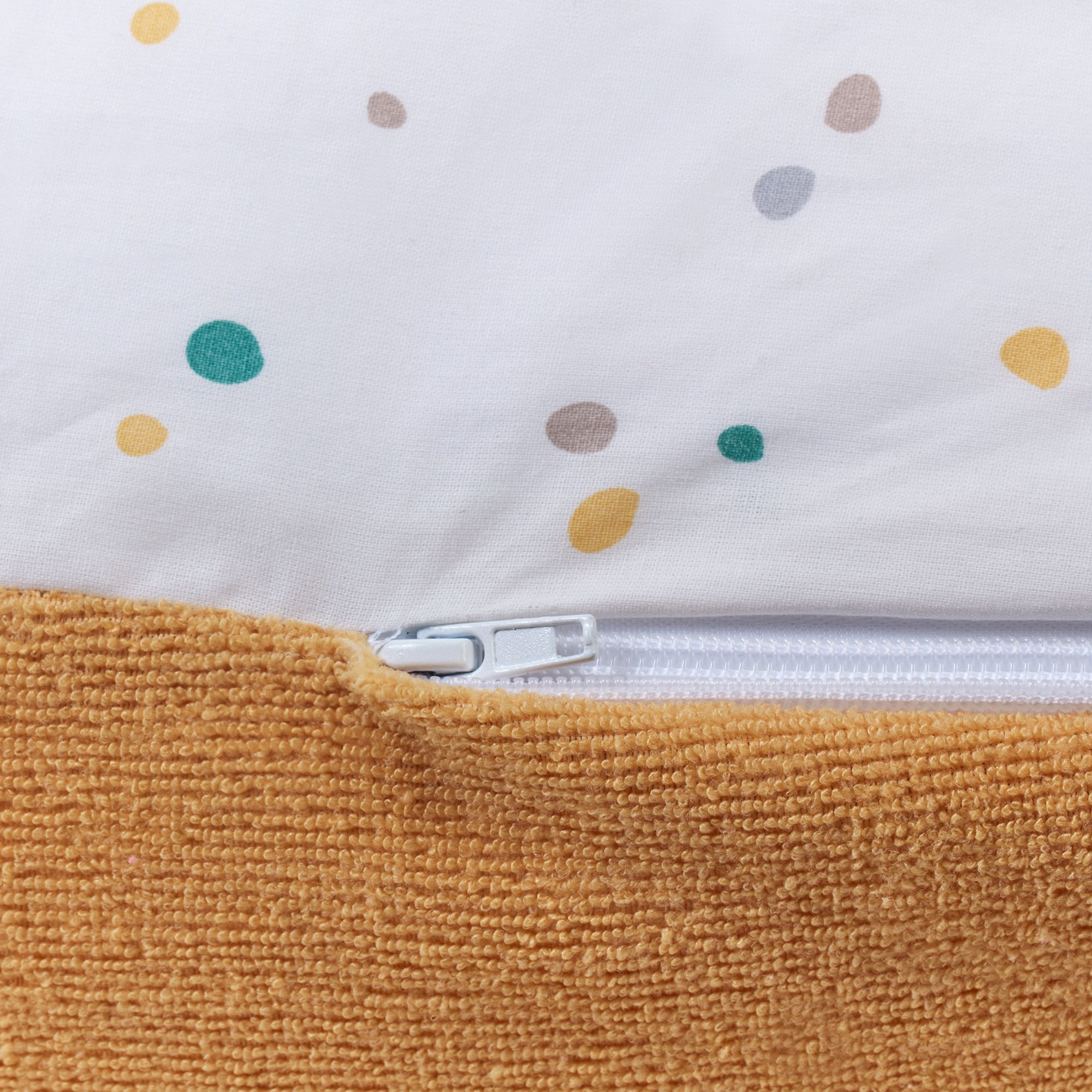 Coussin de maternité 3-en-1 - TINEO - MULTIRELAX - Tissu éponge - Jaune / Pois