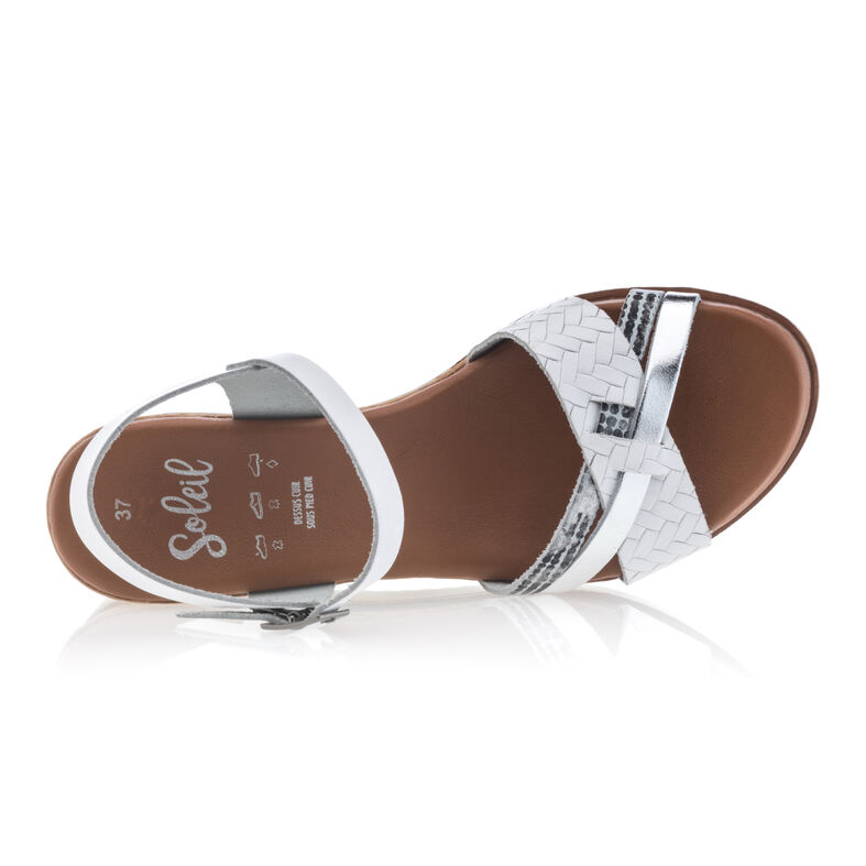 Witte damessandalen / open teenschoenen