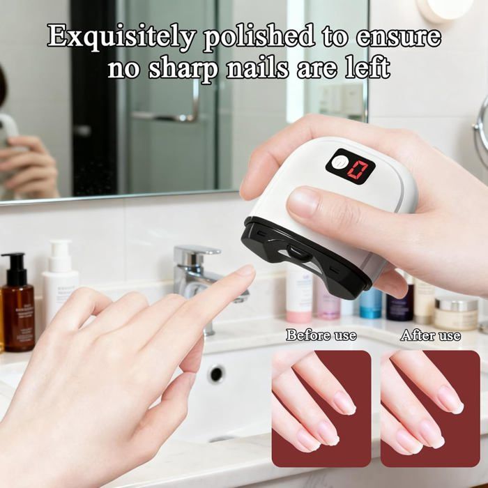 Coupe-ongles électrique multifonction - Belle commode - 3 en 1 : coupe, polissage, récupération - Rechargeable USB-C