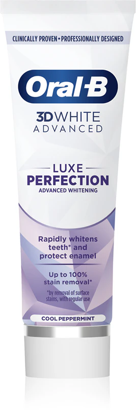 Creme dental clareador Oral-B 3D White Luxe Perfection