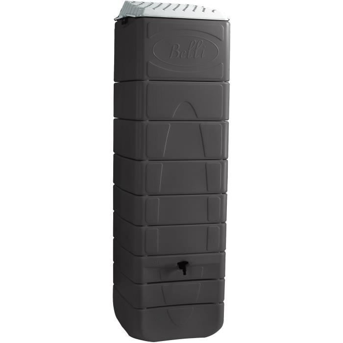 Wall-mounted water butt - BELLI - 650 L - Anthracite