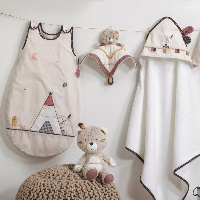 Gigoteuse bébé en coton - Sauthon - Timouki - Ouatinée - Blanc - 0 mois - Naissance