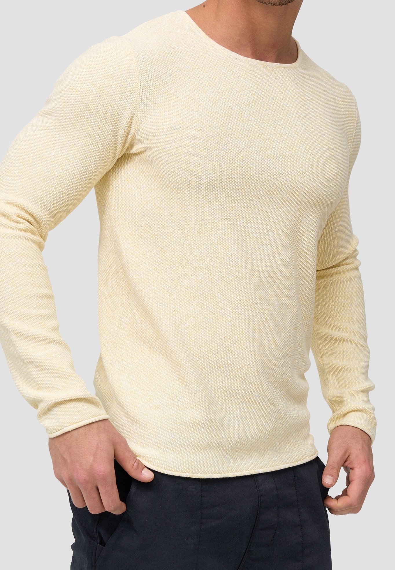 Maglione INDICODE JEANS - giallo screziato