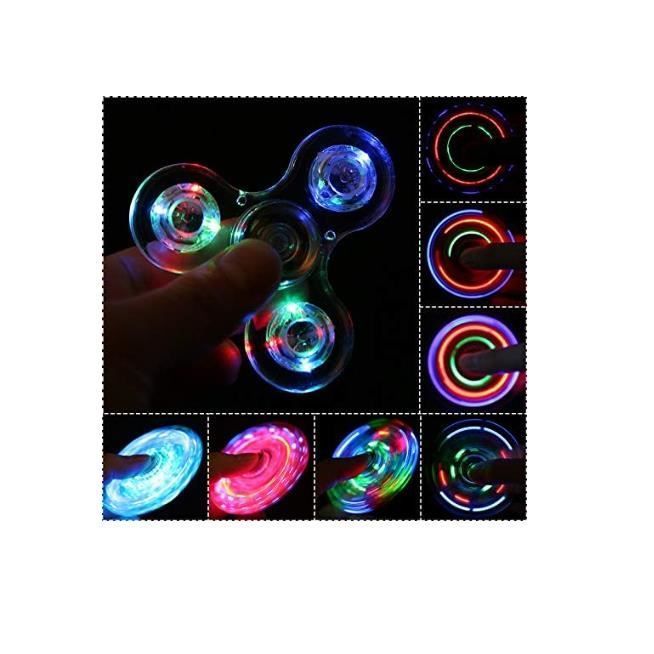Sensorisch speelgoed - LED - Handspinner - Lichtgevend - Antistress - Voor kinderen en volwassenen