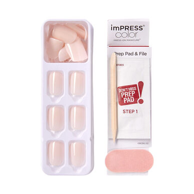 Uñas postizas Kiss ImPRESS Nails Point Pink, 1 unidad