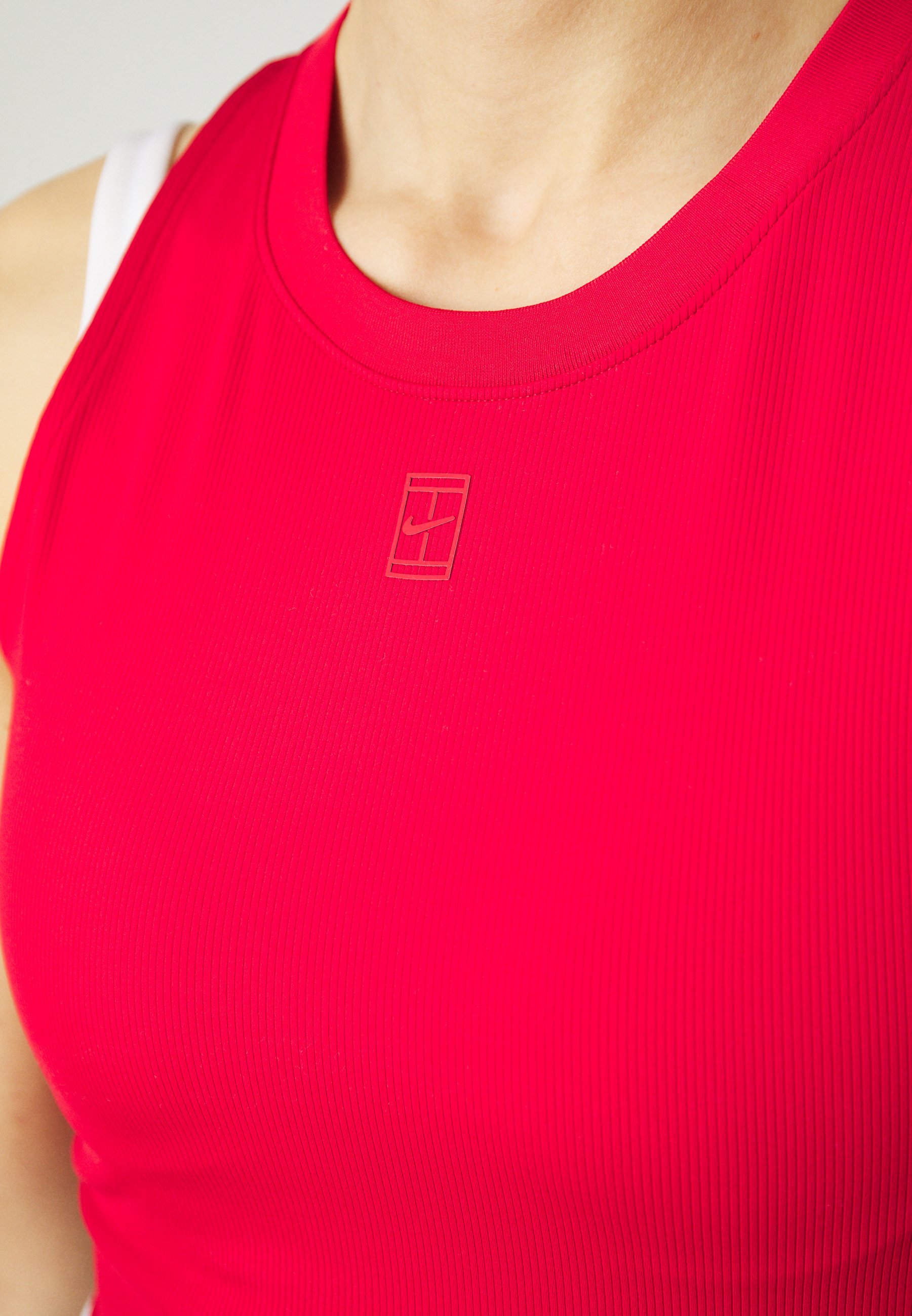 NIKECOURT ADVANTAGE TANK - Topper - black/white/whiteNike Performance
