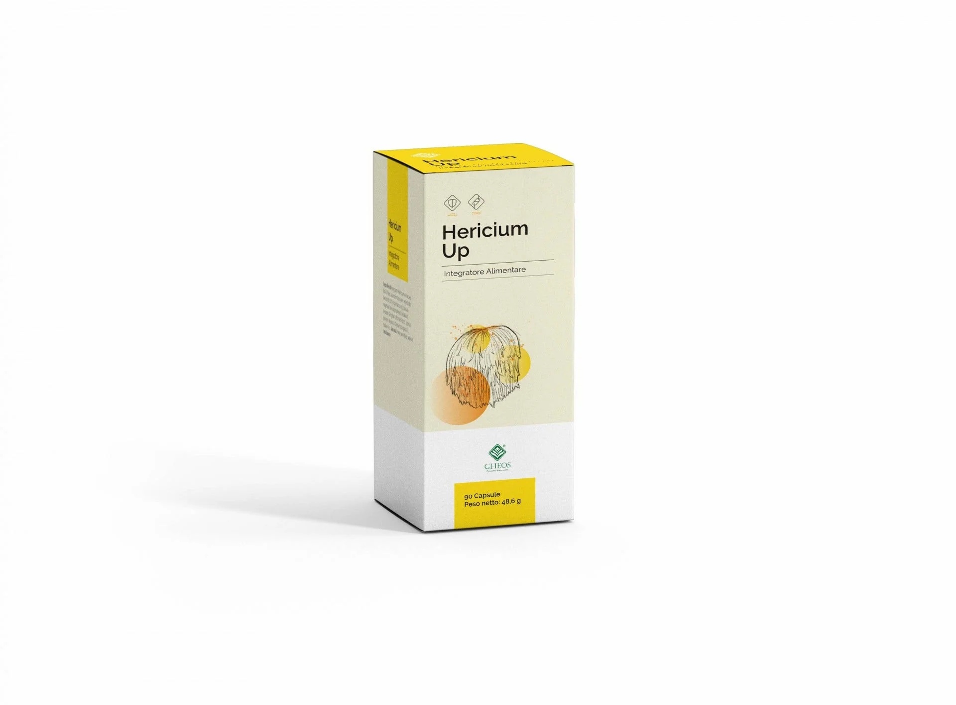 GHEOS Hericium Up voedingssupplement ter ondersteuning van de spijsvertering, 90 capsules