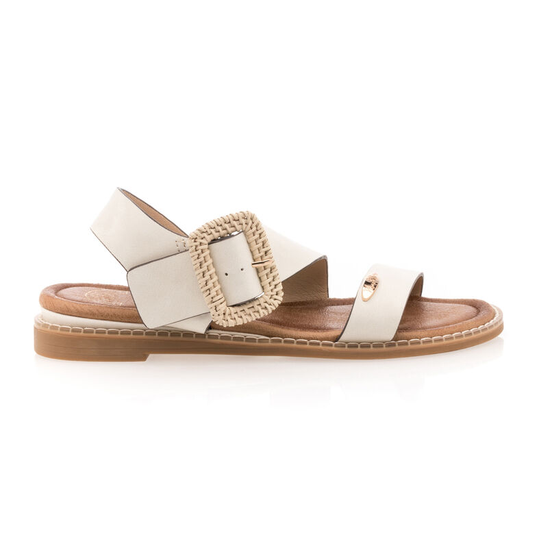 Beige sandaler / sko med åpen tå til dame