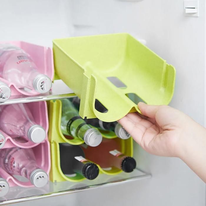 Juego de 3 cajas apilables para guardar botellas de cerveza y latas de bebidas YYV