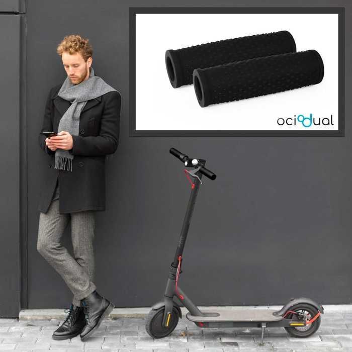 OCIODUAL 2x Styrgreb til El-Scooter, Sort, Kompatibel med Xiaomi 1S, M365, Essential, Pro, Pro 2