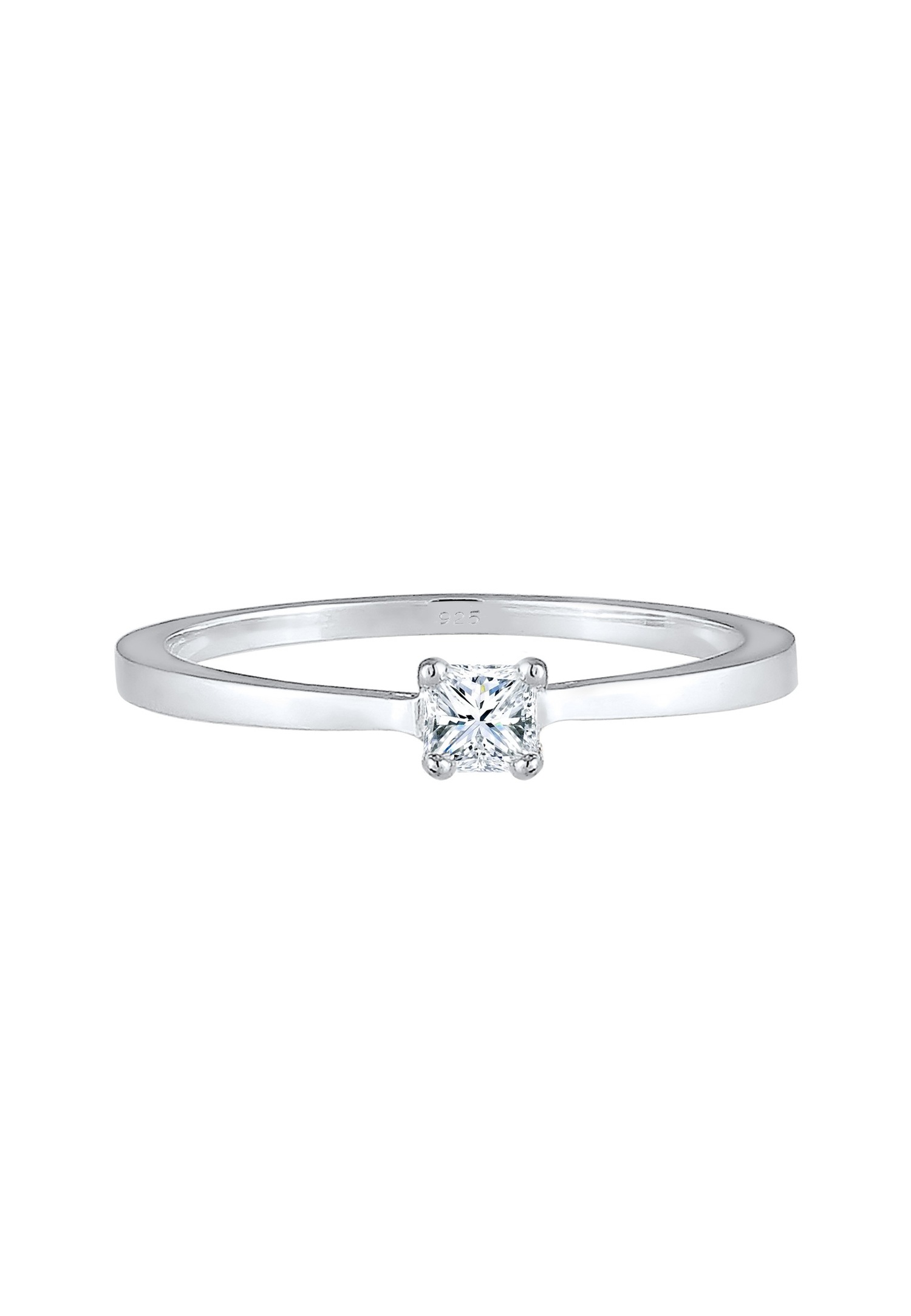 Elli DIAMONDS Femme Les Fiançailles des avec Diamant (011 ct.) en Argent Sterling 925
