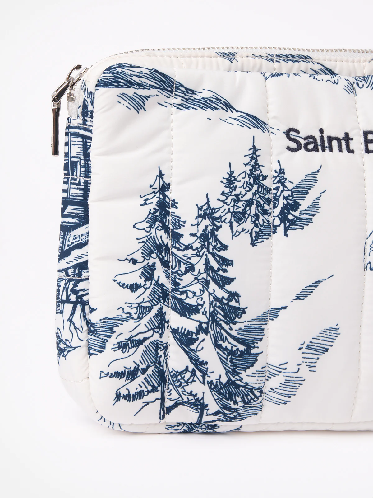 Funda para tablet acolchada con estampado toile de jouy