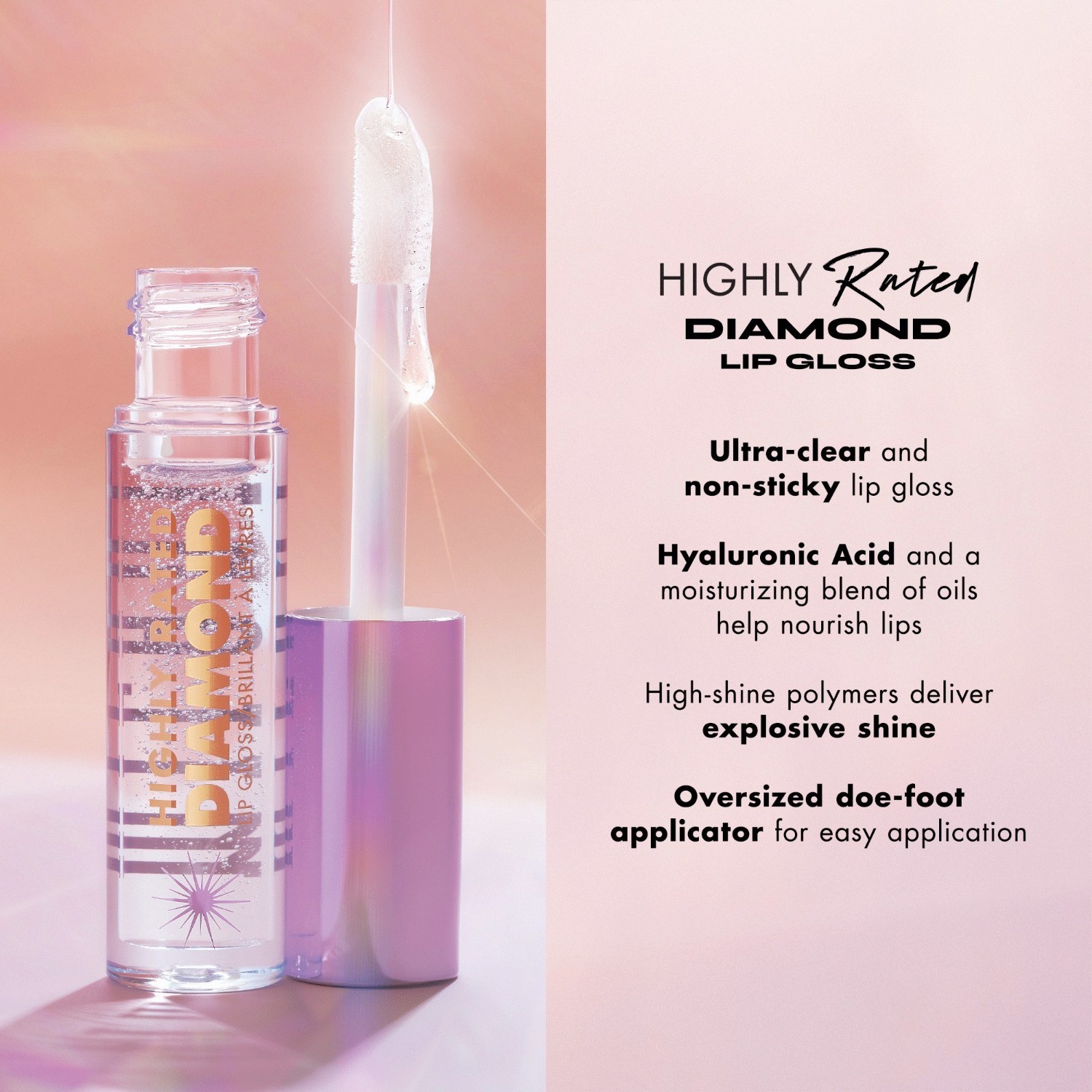 Milani lūpų blizgis „Labai vertinamas deimantinis lūpų blizgis“ – 4,4 ml