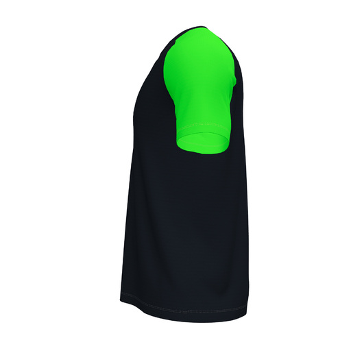 Camiseta Manga Corta Joma Academy Iv Negro Verde Flúor
