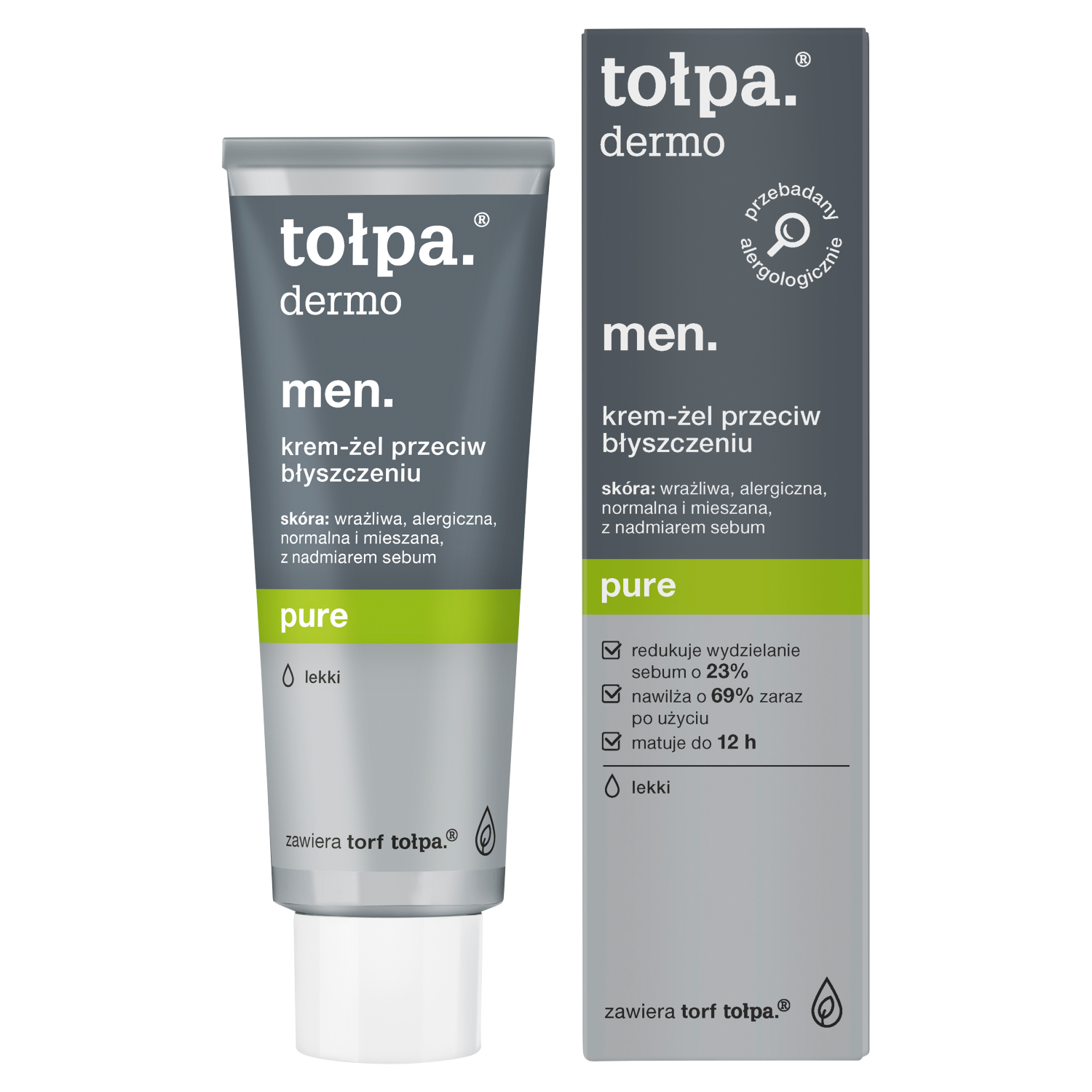 Tołpa mattifying moisturizing face cream-gel for men 40ml Dermo Men Pure