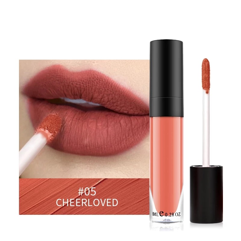 1 rossetto opaco Sexy Matte, lucidalabbra impermeabile a lunga durata, trucco di bellezza, lucidalabbra alla moda