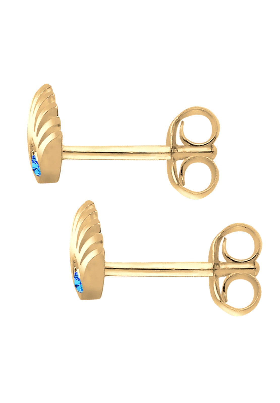 Elli Evil Eye avec des Cristaux Clous d'Oreille Femme - (925/1000) Argent