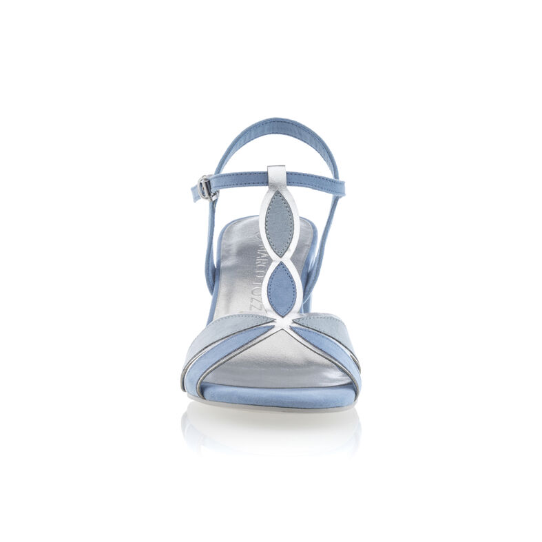 Blauwe sandalen/open teenschoenen voor dames