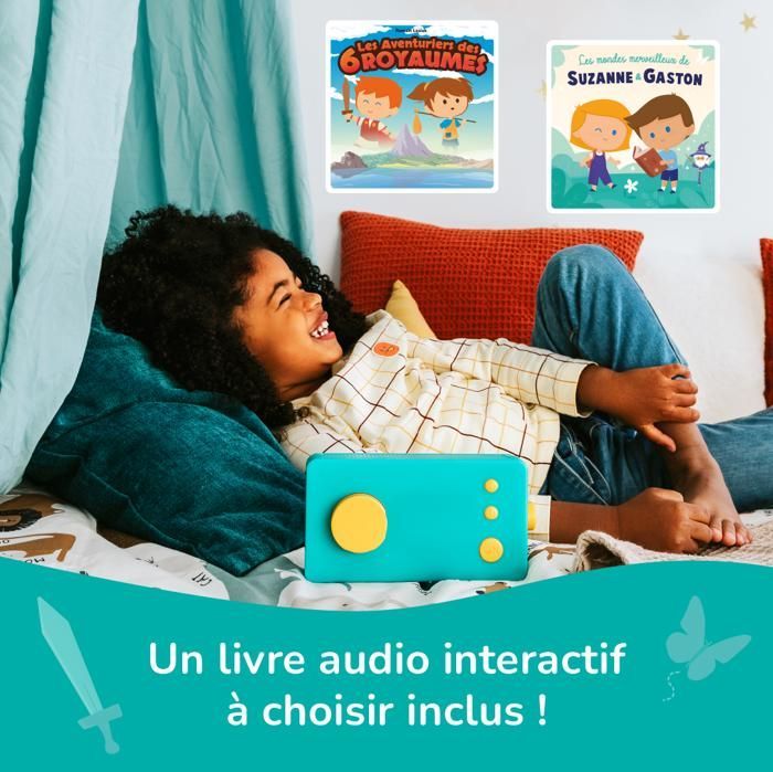 Console didattica - My Green Story Factory - Lunii - Narratore interattivo - Include 24 storie interattive, 2,5 ore di ascolto