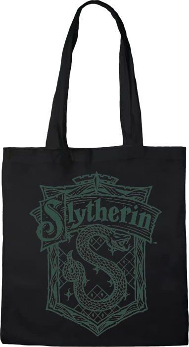 Bolso tote negro de Harry Potter de 40 x 38 cm - bolso de compras unisex sin cierre