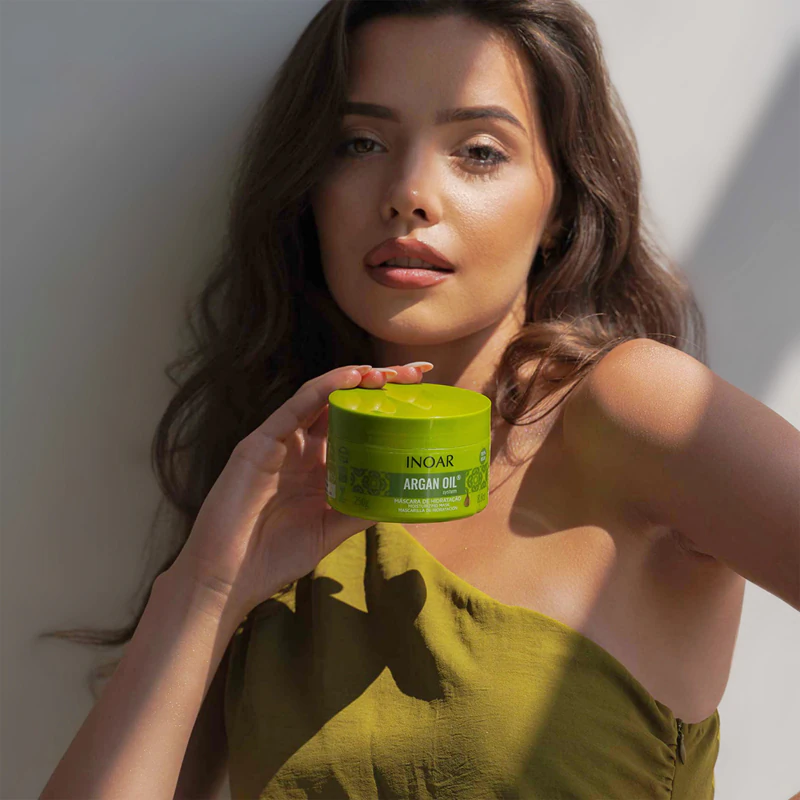 INOAR Argan Oil System hydraterend en gladmakend haarmasker
