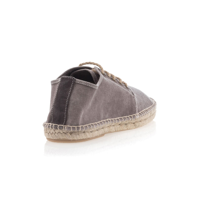 Espadrile gri pentru bărbați cu talpă din frânghie