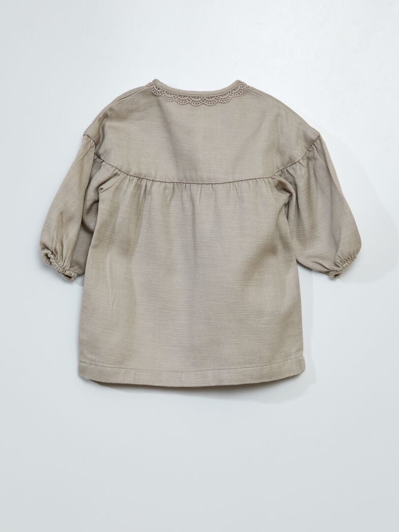 Vestido Tencel - BEGE
