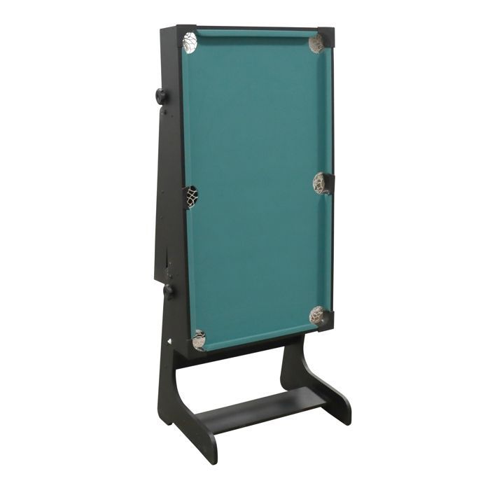 Tavolo da gioco multifunzione 16 in 1 - COUGAR - Pieghevole - Design nero - Accessori inclusi - Per bambini dai 5 anni in su