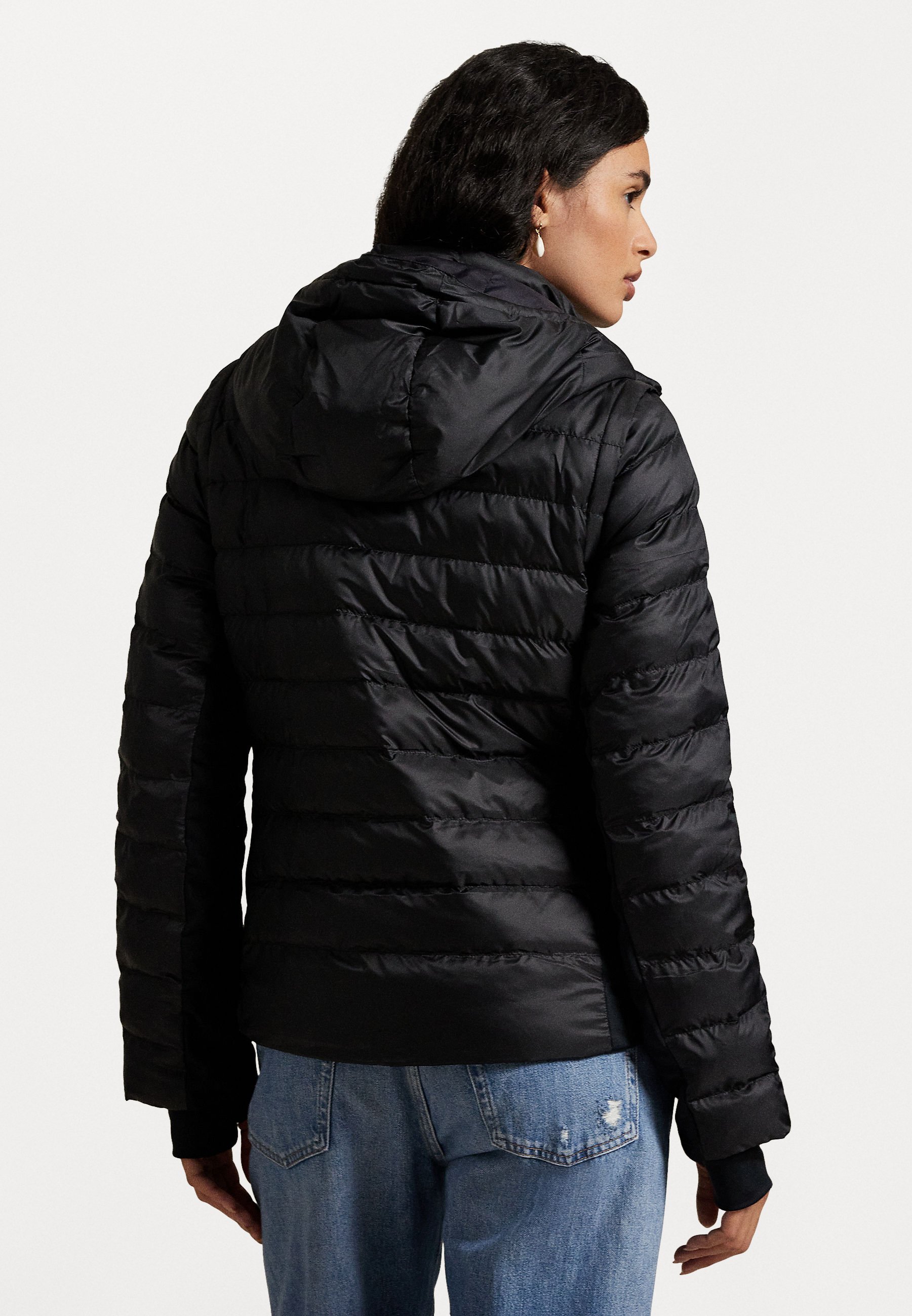 Polo Ralph Lauren gewatteerde performance jas met capuchon - Winterjas - zwart